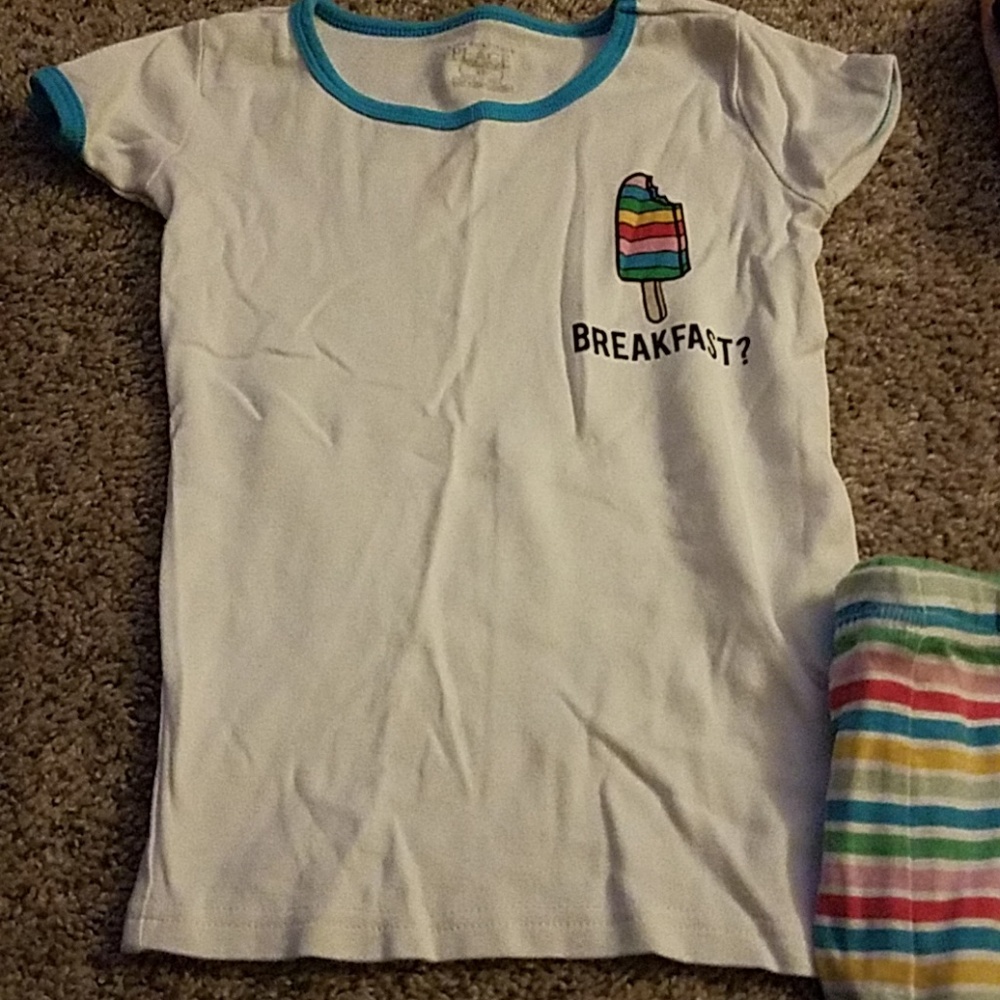 Girls "breakfast" pajamas